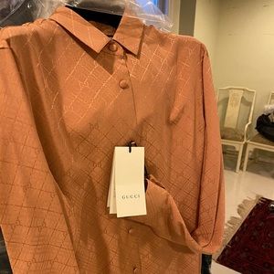 Women’s check GG silk crepe shirt | NEW CONDITION